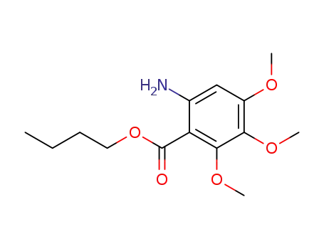 Benzoic acid, 6-amino-2,3,4-trimethoxy-, butyl ester