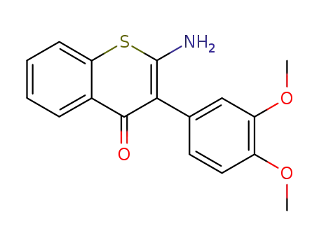 2-Amino-3-(3,4-dimethoxyphenyl)-4H-1-benzothiopyran-4-one