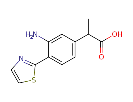 3-아미노-α-메틸-4-(2-티아졸릴)벤젠아세트산