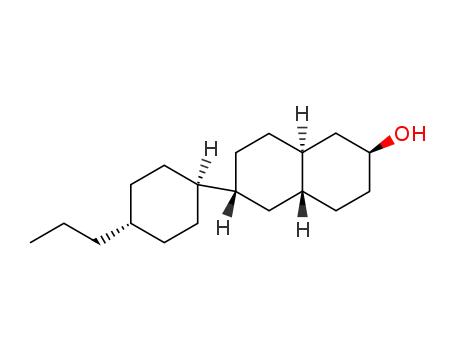 Molecular Structure of 85603-77-6 ((2S,4aR,6R,8aS/2R,4aS,6S,8aR)-Decahydro-6-(trans-4-propylcyclohexyl)-2-naphthalinol)
