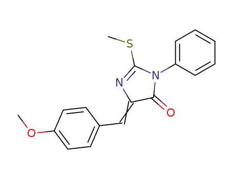 5-(4-methoxybenzylidene)-3-phenyl-2-methylmercaptohydantoin