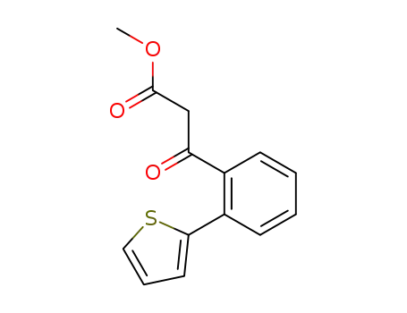 Benzenepropanoic acid, b-oxo-2-(2-thienyl)-, methyl ester