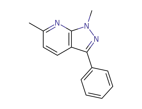 Molecular Structure of 116835-07-5 (1,6-Dimethyl-3-phenyl-1H-pyrazolo[3,4-b]pyridine)