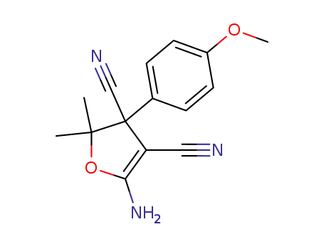 3,4-Furandicarbonitrile,
5-amino-2,3-dihydro-3-(4-methoxyphenyl)-2,2-dimethyl-