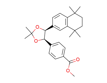 4-[(4R,5S)-2,2-Dimethyl-5-(5,5,8,8-tetramethyl-5,6,7,8-tetrahydro-naphthalen-2-yl)-[1,3]dioxolan-4-yl]-benzoic acid methyl ester