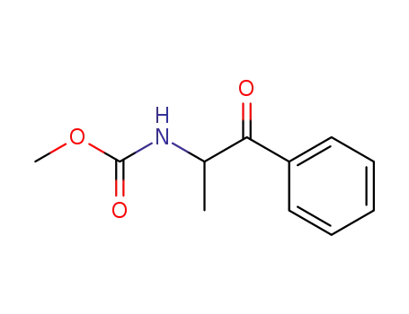 Molecular Structure of 77357-62-1 (methyl 1-oxo-1-phenylpropan-2-ylcarbamate)