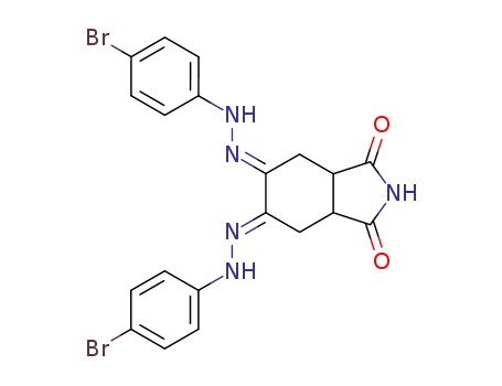 5,6-Bis-[(4-bromo-phenyl)-hydrazono]-hexahydro-isoindole-1,3-dione