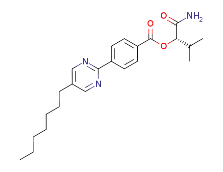 (S)-1-carbamoyl-2-methylpropyl 4-(5-heptylpyrimidin-2-yl)benzoate