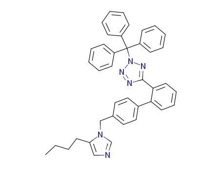 5-butyl-1-<<2'-<(N-triphenylmethyl)tetrazol-5-yl>biphenyl-4-yl>methyl>imidazole