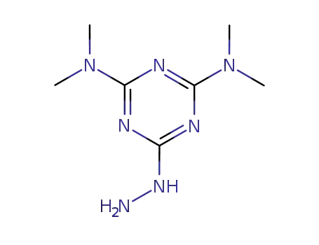 Molecular Structure of 10409-78-6 (1,3,5-Triazine-2,4-diamine,6-hydrazinyl-N2,N2,N4,N4-tetramethyl-)