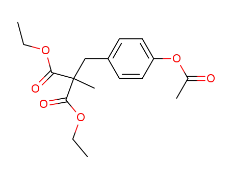 Propanedioic acid, [[4-(acetyloxy)phenyl]methyl]methyl-, diethyl ester