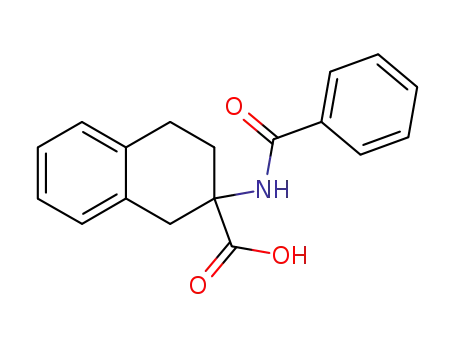 Molecular Structure of 144646-18-4 (2-benzamido-1,2,3,4-tetrahydronaphthalene-2-carboxylic acid)