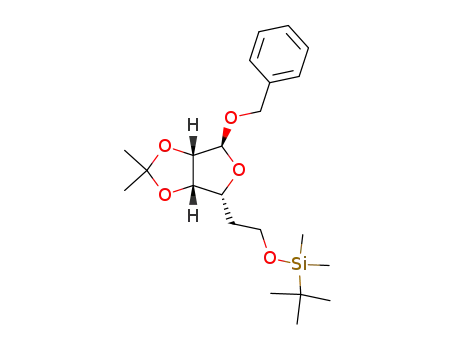 phenylmethyl-2,3-O-(1-methylethylidene)-5-deoxy-6-O-<dimethyl-(1,1-dimethylethyl)-silyl>-α-D-mannofuranoside