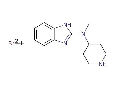 1H-Benzimidazol-2-amine, N-methyl-N-4-piperidinyl-, dihydrobromide