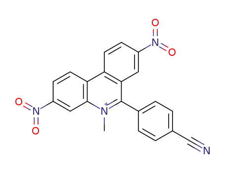 6-(4-Cyano-phenyl)-5-methyl-3,8-dinitro-phenanthridinium