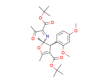 3-Furancarboxylic acid,
4-(2,4-dimethoxyphenyl)-5-[[1-[(1,1-dimethylethoxy)carbonyl]-2-oxoprop
ylidene]amino]-4,5-dihydro-2,5-dimethyl-, 1,1-dimethylethyl ester