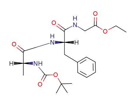 Glycine,
N-[N-[N-[(1,1-dimethylethoxy)carbonyl]-D-alanyl]-L-phenylalanyl]-, ethyl
ester