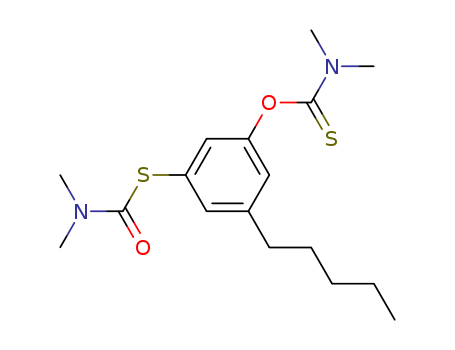 Carbamothioic acid, dimethyl-, O-[3-[[(dimethylamino)carbonyl]thio]-5-pentylphenyl] ester