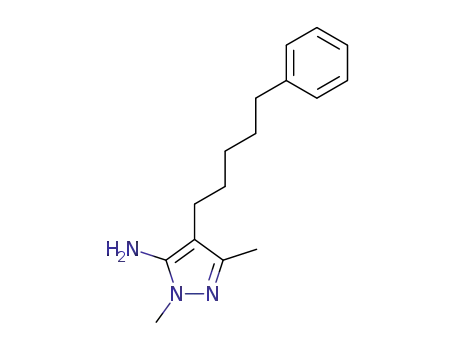2,5-Dimethyl-4-(5-phenyl-pentyl)-2H-pyrazol-3-ylamine