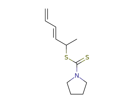 Pyrrolidine-1-carbodithioic acid (E)-1-methyl-penta-2,4-dienyl ester