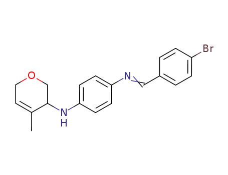 N-[1-(4-Bromo-phenyl)-meth-(E)-ylidene]-N'-(4-methyl-3,6-dihydro-2H-pyran-3-yl)-benzene-1,4-diamine