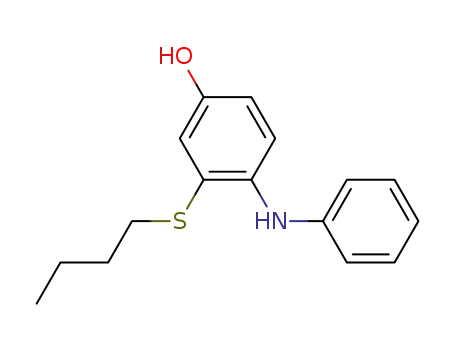 3-Butylsulfanyl-4-phenylamino-phenol