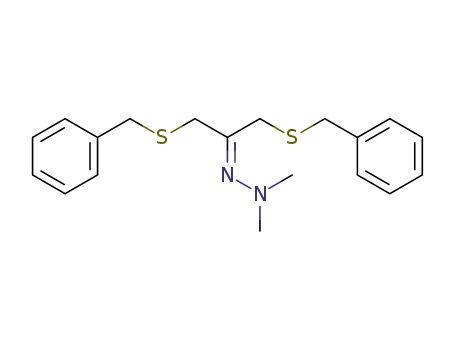 Molecular Structure of 122538-52-7 (1,3-bis(benzylthio)acetone dimethylhydrazone)