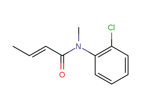 Molecular Structure of 93646-32-3 (2-Butenamide, N-(2-chlorophenyl)-N-methyl-)