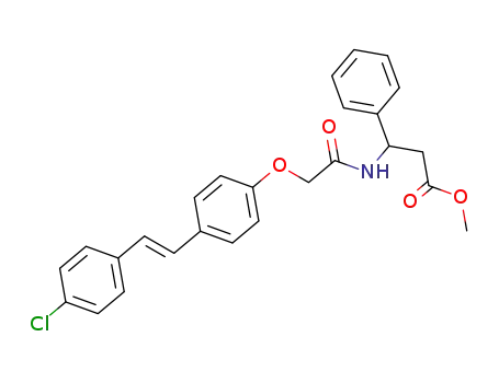 3-(2-{4-[(E)-2-(4-Chloro-phenyl)-vinyl]-phenoxy}-acetylamino)-3-phenyl-propionic acid methyl ester