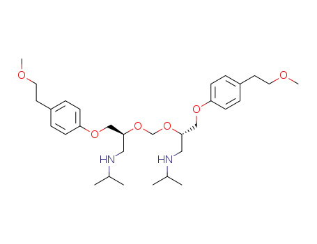 2,2'-methylenedioxybis<(S)-N-isopropyl-3-p-(2-methoxyethyl)phenoxypropylamine>
