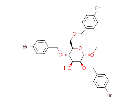 methyl 2,4,6-tri-O-(p-bromobenzyl)-α-D-mannopyranoside