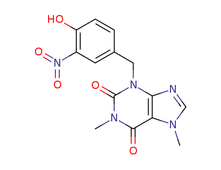 1H-Purine-2,6-dione,
3,7-dihydro-3-[(4-hydroxy-3-nitrophenyl)methyl]-1,7-dimethyl-