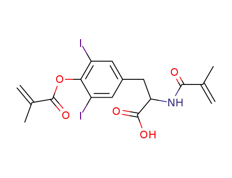 Molecular Structure of 105245-16-7 (N-methacryloyl methacryloyloxy-4 diiodo-3,5-L-phenylalanine)