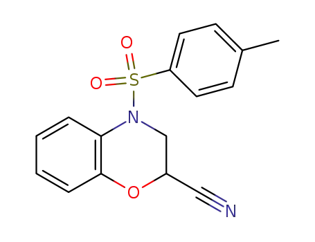 3,4-Dihydro-4-[(4-methylphenyl)sulfonyl]-2H-1,4-benzoxazine-2-carbonitrile