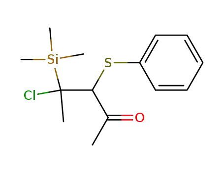 4-chloro-3-phenylthio-4-trimethylsilylpentan-2-one