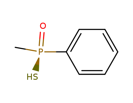 Molecular Structure of 38607-73-7 (Phosphinothioic acid, methylphenyl-, (R)-)