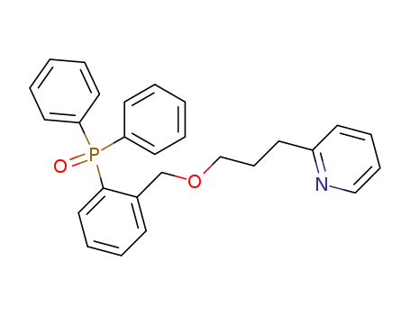 Molecular Structure of 152193-53-8 (2-{3-[2-(Diphenyl-phosphinoyl)-benzyloxy]-propyl}-pyridine)