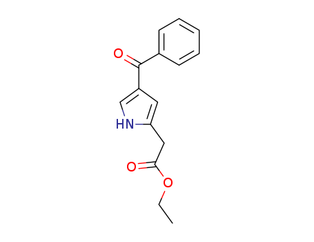 1H-Pyrrole-2-acetic acid, 4-benzoyl-, ethyl ester