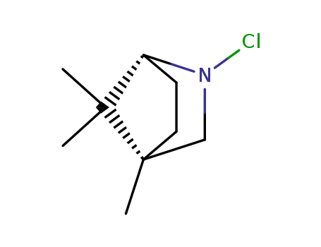 Molecular Structure of 18715-77-0 (2-Azabicyclo[2.2.1]heptane, 2-chloro-4,7,7-trimethyl-)