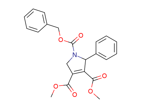 Molecular Structure of 79962-68-8 (1H-Pyrrole-1,3,4-tricarboxylic acid, 2,5-dihydro-2-phenyl-, 3,4-dimethyl
1-(phenylmethyl) ester)