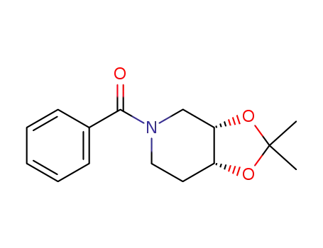 1-benzoylpiperidine-cis-3,4-diol acetonide