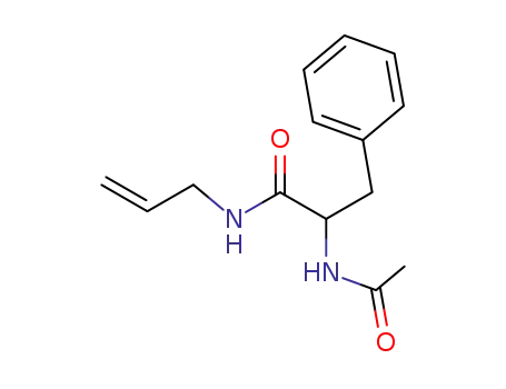 Molecular Structure of 89711-06-8 (Benzenepropanamide, a-(acetylamino)-N-2-propenyl-)