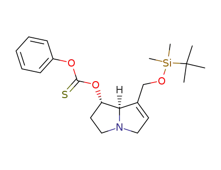 7-O-(Phenoxythiocarbonyl)-9-O-(tert-butyldimethylsilyl)heliotridine