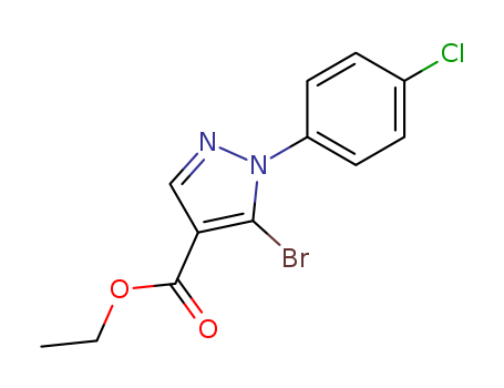 ethyl 5-bromo-1-(4-chlorophenyl)pyrazole-4-carboxylate cas no. 110821-40-4 96%