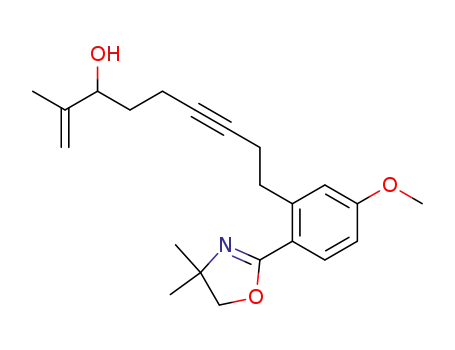 2-<2-(7-hydroxy-8-methylene-3-nonynyl)-4-methoxyphenyl>-4,4-dimethyl-2-oxazoline