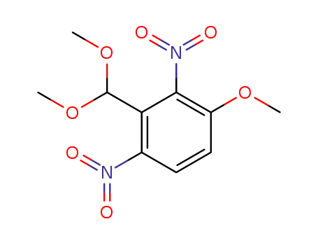 Molecular Structure of 103471-65-4 (Benzene, 2-(dimethoxymethyl)-4-methoxy-1,3-dinitro-)