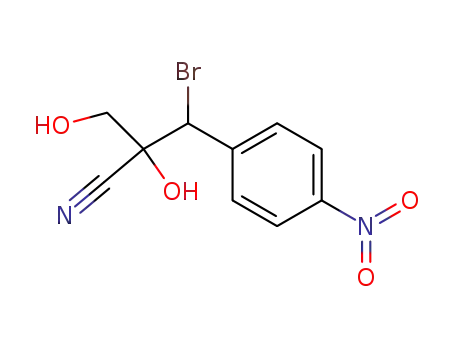 3-Bromo-2-hydroxy-2-hydroxymethyl-3-(4-nitro-phenyl)-propionitrile