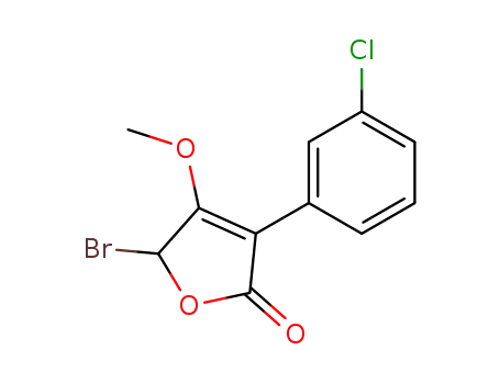 5-Bromo-3-(3-chloro-phenyl)-4-methoxy-5H-furan-2-one
