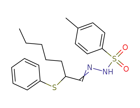 2-phenylthioheptanal tosylhydrazone
