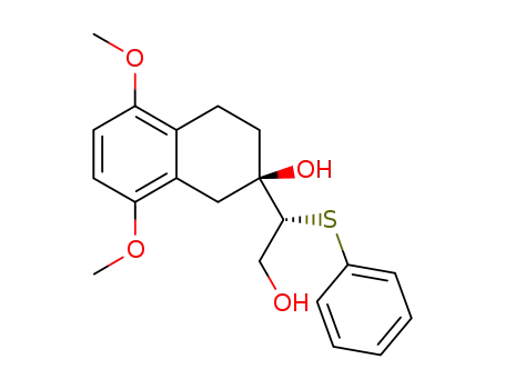 (R)-2-((R)-2-Hydroxy-1-phenylsulfanyl-ethyl)-5,8-dimethoxy-1,2,3,4-tetrahydro-naphthalen-2-ol